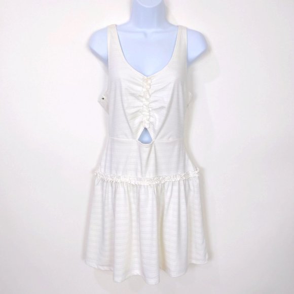Ali & Jay Size L Womens Dress Up Buttercup Old Town Strollin Mini Dress In White - Picture 5 of 15